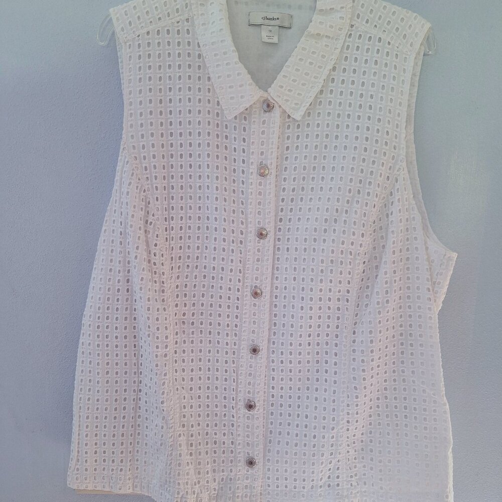 Women's Sleeveless Top - White